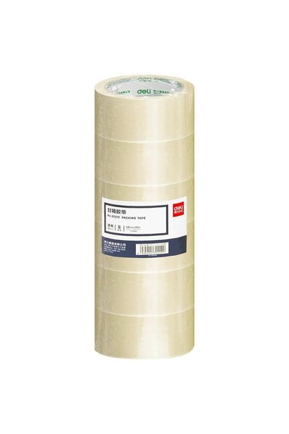30212 Packing Tape 48mm×60y×45um – 6 rolls per tube – ideal for warehouse, office, and ho