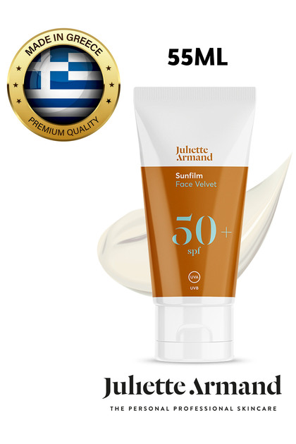 Sunfilm Face Velvet Spf50 Very High Protection Sunscreen Cream Daily Sunblock All Skin Types 55ml