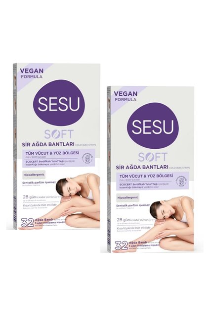 Soft Sir Ağda Bandı 2 x 32 li 2 li Set