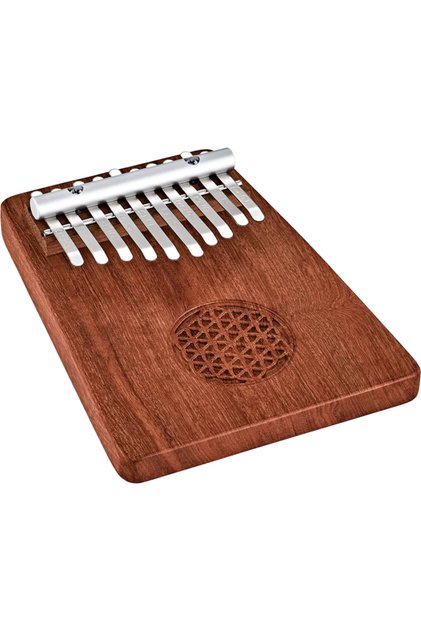 Sonic Energy KL1002FOL Solid Flower Of Life C Major 10 Note Kalimba (Zambesi Redwood)