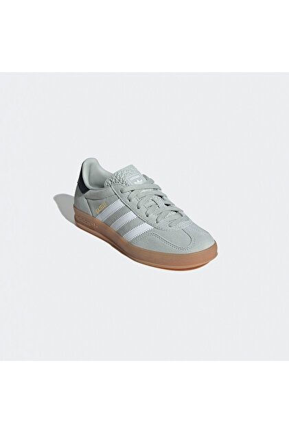 adidas gazelle silver green womens adidas Gazelle Indoor - Women's