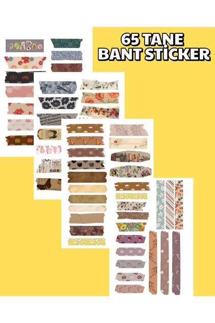 Set de autocolante Washi Tape Bullet Journal Agenda Tabletă Telefon Laptop Etichetă Decal