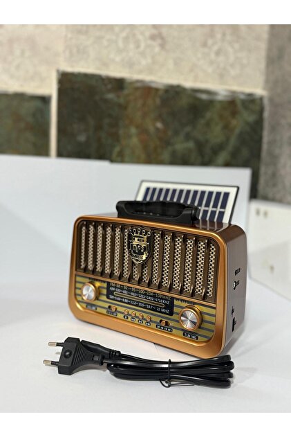 BLOMSTER Everton rt-878 Solar enerjili nostajik radyo müzik çalar