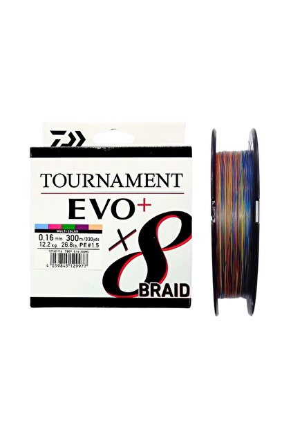 Daiwa tournament Shimanoスコーピオン DAIWA Tournament EVO+ 300m 0.16mm 8X Multi Color İp Misina