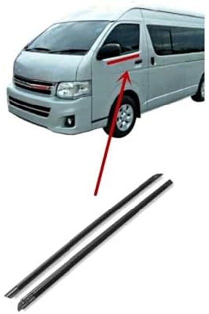 شريط مانع لتسرب الماء، مانع تسرب نوافذ وأبواب السيارات، قطعتان لسيارة تويوتا هايس 2005-2016