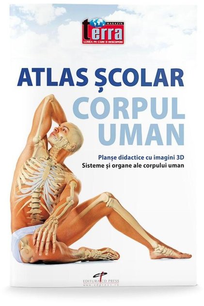Atlas scolar. Corpul uman. Planse didactice cu ima