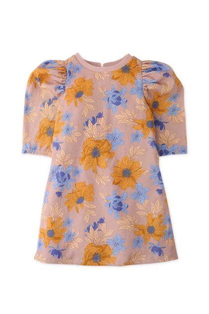 Girls' Floral Print Dress