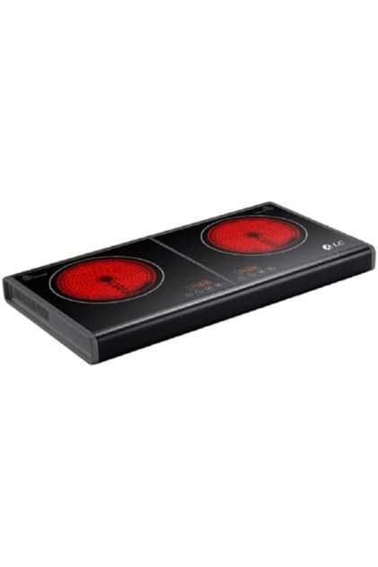 Electric Cooking Stove DLC-37629, 2800 W with Two Heating Plates, Multiple Cookware, 2-Year Warranty