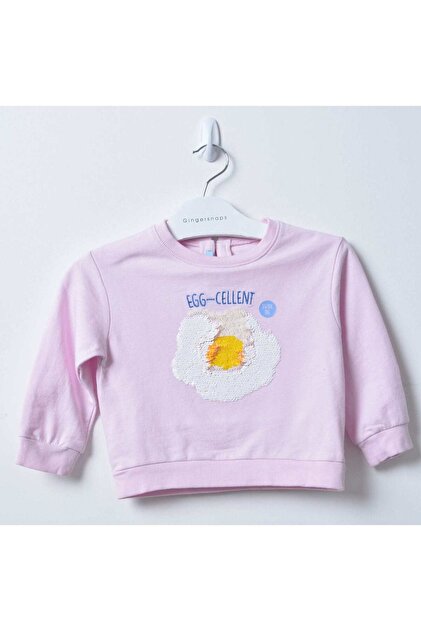 Girls' Blouse with Floral Print on the Chest