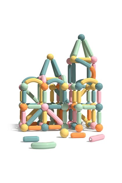 Joc constructii magnetice sticks building Onshine, 67 piese