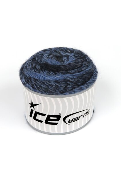 Lot of 2 X 150Gr Skeins Ice Yarns Cakes Camaro (50% Wool) Yarn Blue Shades