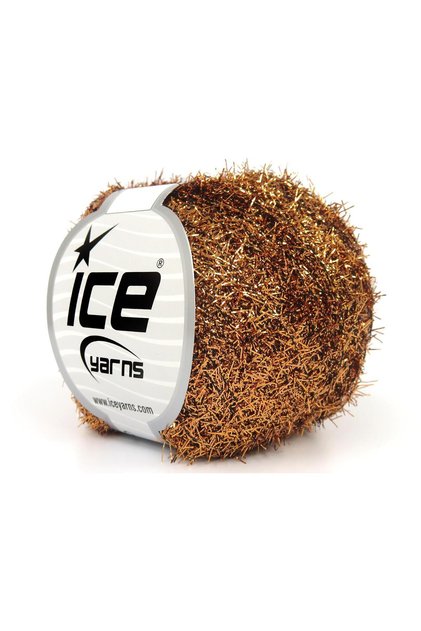 8X50Gr. Metallic Glitz Metallic Glitter Dark Gold Metallic Glitter, Winter, Very Fine, Summer Yarns