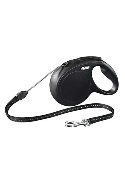 Lesă pentru câine Flexi New Classic 8 m Negru Mărimea S