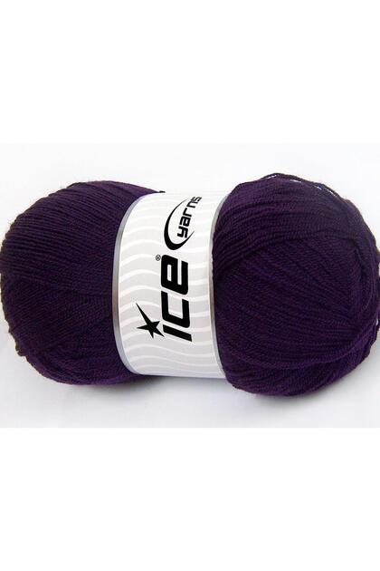 Lot of 4 X 100Gr Skeins Ice Yarns Kristal Hand Knitting Yarn Dark Purple