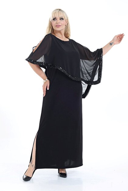 chiffon cape dress plus size Amazon.com: Hanna Nikole Women Plus Size Chiffon Cape Dresses Ruffle Style Midi Bodycon Cocktail Dress Black 16 Plus : Clothing, Shoes & Jewelry