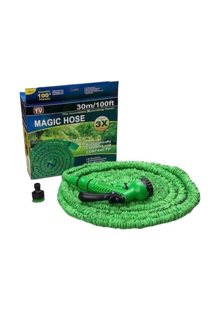 Furtun gradina extensibil 30 m verde