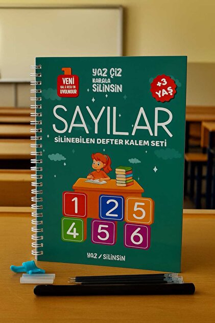 Numbers Magic Writing Set Erasable Embossed Groove Notebook Writing Teach 1 Book+1 Pen+5 Refills