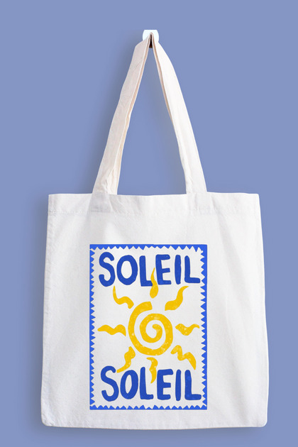 Sun Soliel Printed Cloth Bag, Tote Bag