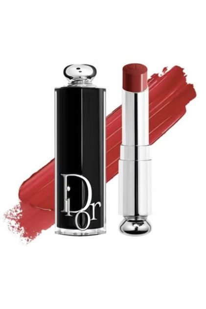 Addict Shine Lipstick 720 Icone – Hydrating High-Shine Brown Red Lipstick, 3.2g