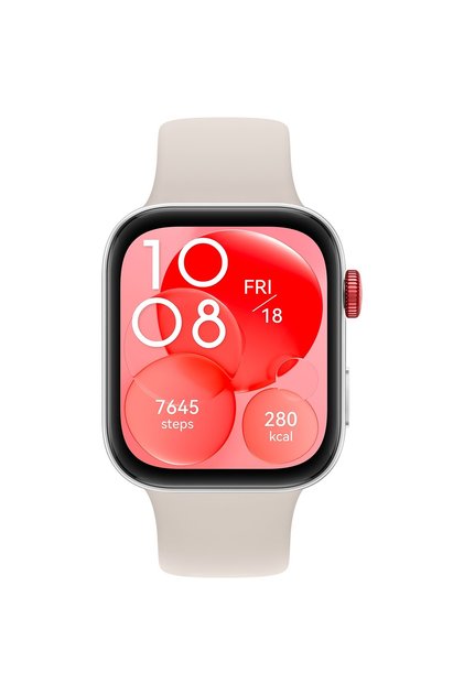 Ceas Smartwatch Watch Fit 3, Bluetooth, SpO2, Fluoroelastomer Strap, White