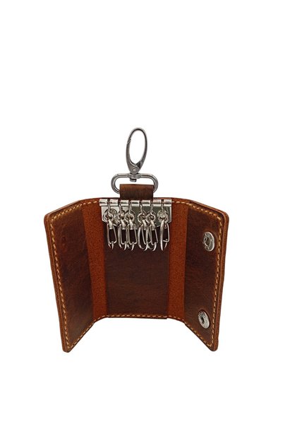 Genuine Leather Luxury Keychain - 6 Hook Design - Men & Women