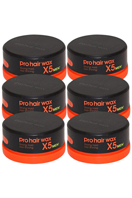 Morfose Men Pro Hair Wax Strong Hold (Turuncu) 150 gr 6 Adet