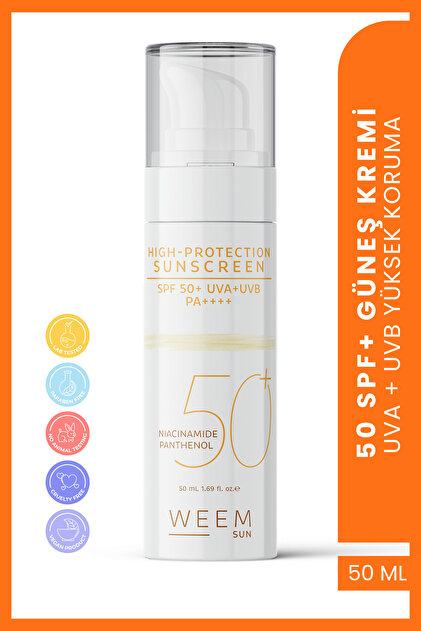 واقي شمسي خالي من الزيوت ومضاد للعيوب بعامل حماية من الشمس SPF 50، 50 مل – ذو أساس مائي، غير مسبب للرؤوس السوداء