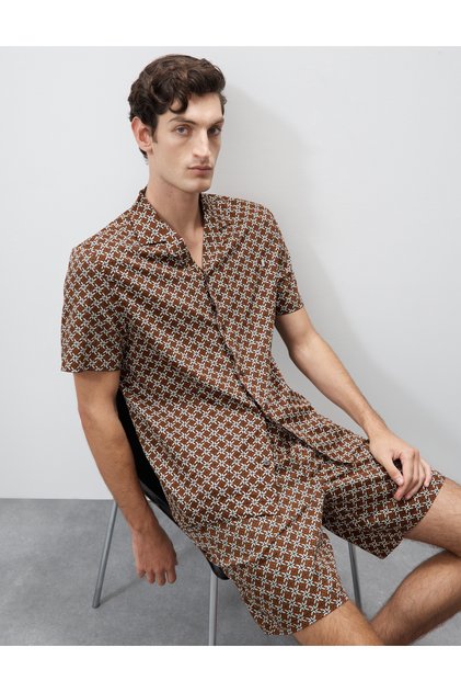 Prntd SS PJ Top