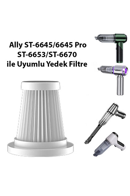 Ally St-6645/6645 Pro/st-6653/st-6670 Ile Uyumlu Yedek Filtre