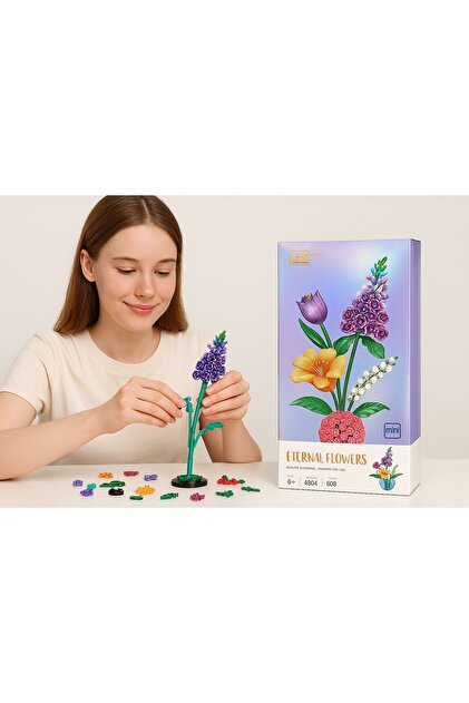 Loz Eternal Flowers Yapım Seti – Lale, Leylak ve Zinya Buketi