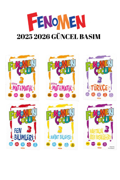 FENOMEN ÇOCUK 3.SINIF SET (5 KITAP) + HAFTALIK ÖDEV FASIKÜLLERI