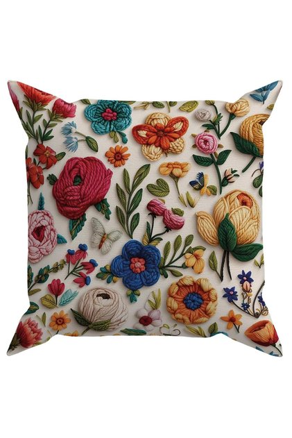 Embroidery Ds12 Digital Printed Throw Pillow Case