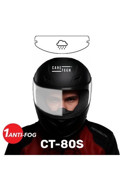 CT-80S Motosiklet Kask Buğu Önleyici Film - Kask Vizörü Anti Fog Kolay Montaj (KASK DEĞİLDİR)