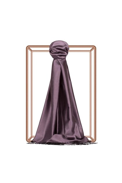 Double Sided Silk Shawl - Fig Purple
