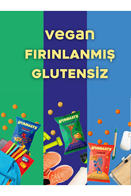 Yummate Vegan Glutensiz Süt Mısır Aromalı Fırınlanmış Nohut Cipsi