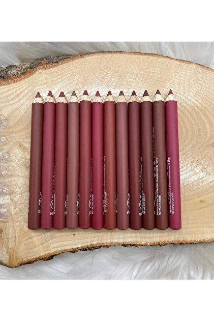 Lip Liner Matte Color Lipstick Jumbo Thick Pencil Lipstick Waterproof Set of 12 Jumbo