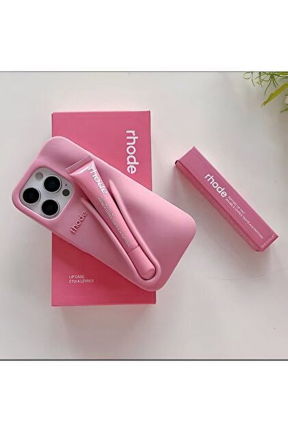 HYPERSOFT iPhone 16 Pro Max Compatible Rhode Summer Lip Case Case with Lipstick Compartment- Trendyol HYPERSOFT iPhone 16 Pro Max Compatible Rhode Summer Lip Case Case with Lipstick Compartment- Trendyol
