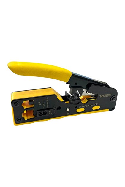 Rose RC-812 Cat5/Cat6/CAT7 EZ-RJ45-RJ11 Konnektör Sıkma Pensesi