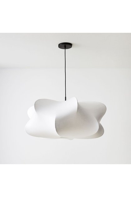 Japon İpek Avize Kolye 48 cm Beyaz