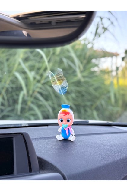Automobile Torpedo Ornament Baby with a Nipple Baby in a Blue Hat 7cm Torpedo Ornament Bebe