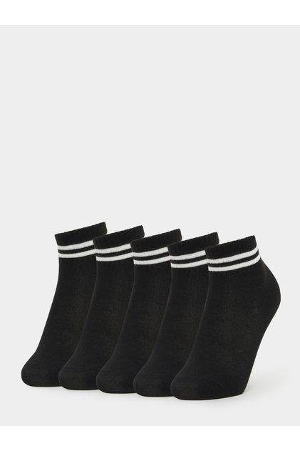 Set of 5 - Striped Ankle Socks