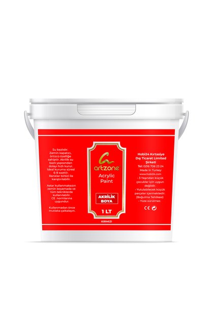 Akrilik Boya 1000ml - Kırmızı