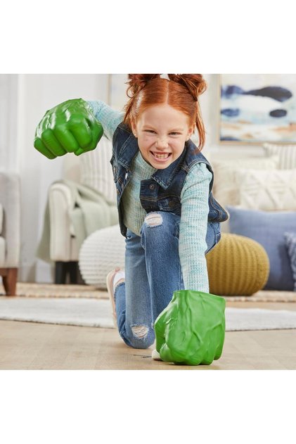 Süper Kahraman Yeşil Dev Hulk Yumrukları Orijinal Lisanslı