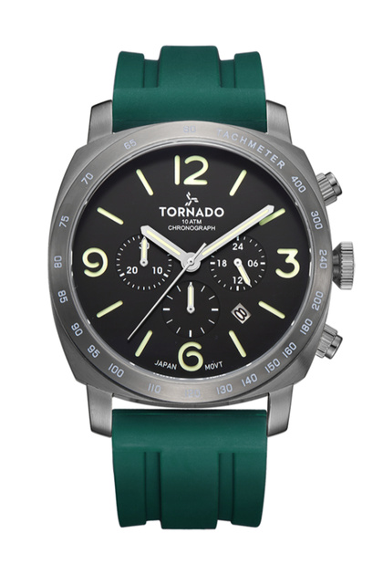 LUMINA CHRONOSPHERE Men's Chronograph Green Dial Watch - T9102-XSHB