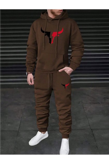 MEN'S PRINTED HOODED TRACKSUIT SET DAXİS Sportwear Company