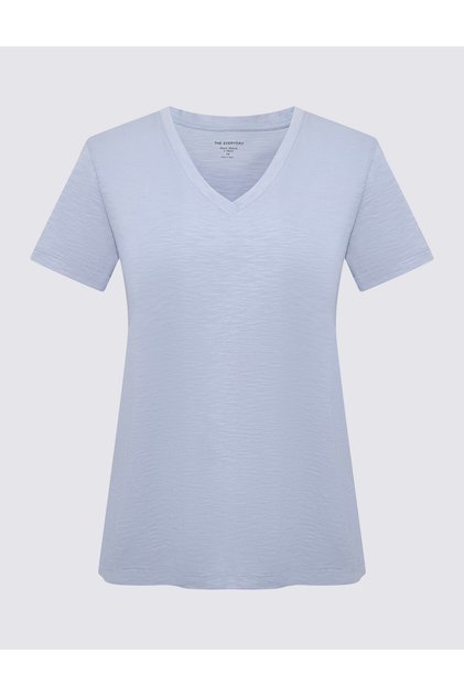 SS Slub V-Neck