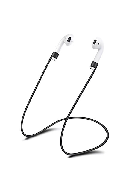 Apple AirPods ve AirPods Pro İçin Silikon Boyun Askısı, Kaybolma Önleyici Sporcu Kulaklık İpi