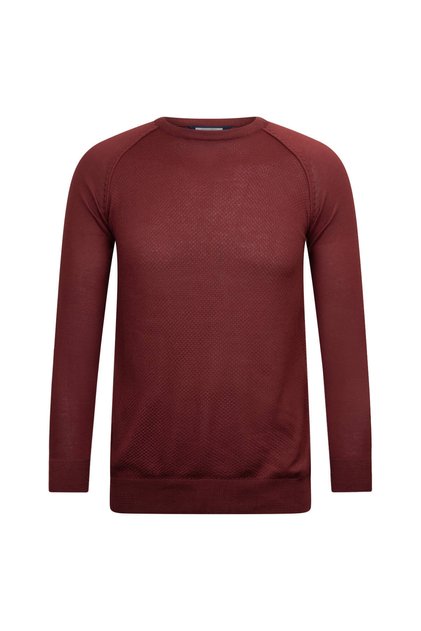 Tile Regular Fit Crew Neck Wool Knit Sweater