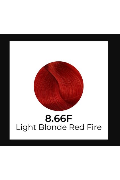 Hair Color No 8/66F Light Blonde Red Fire 100ml