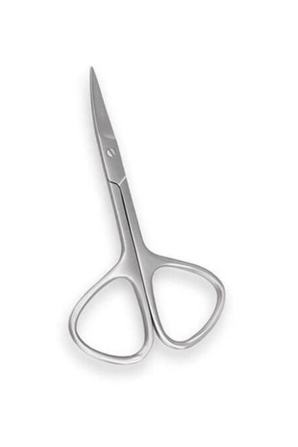 Foarfecă pentru cuticule, vârf curbat, lucioasă, manichiură profesională